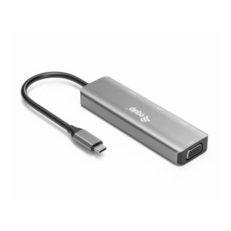 Equip 133485 adattatore grafico USB 3840 x 2160 Pixel Nero, Argento