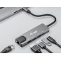 Equip 133489 replicatore di porte e docking station per laptop Cablato USB 3.2 Gen 1 (3.1 Gen 1) Type-C Grigio