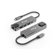 Equip 133489 replicatore di porte e docking station per laptop Cablato USB 3.2 Gen 1 (3.1 Gen 1) Type-C Grigio