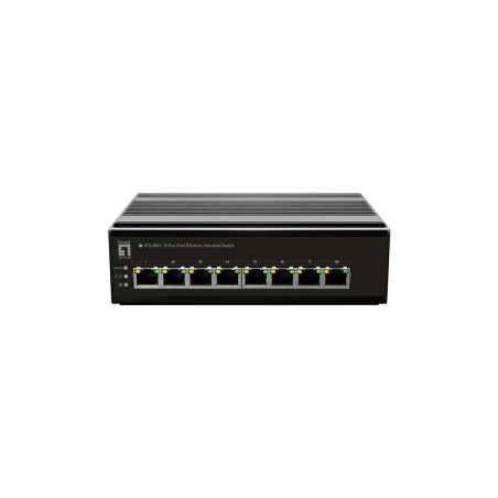 LevelOne IFS-0801 switch di rete Non gestito Fast Ethernet (10 100) Nero