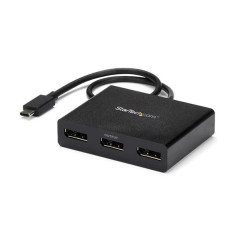 StarTech.com Adattatore USB-C a DisplayPort a 3 porte, MST hub USB Type-C a 3x DisplayPort 1.2, triplo estensore splitter DP