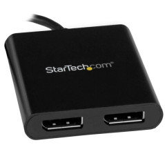 StarTech.com Adattatore USB-C a DisplayPort a due porte, Splitter MST Hub USB Tipo C a doppia porta DP 1.2 - Adattatore