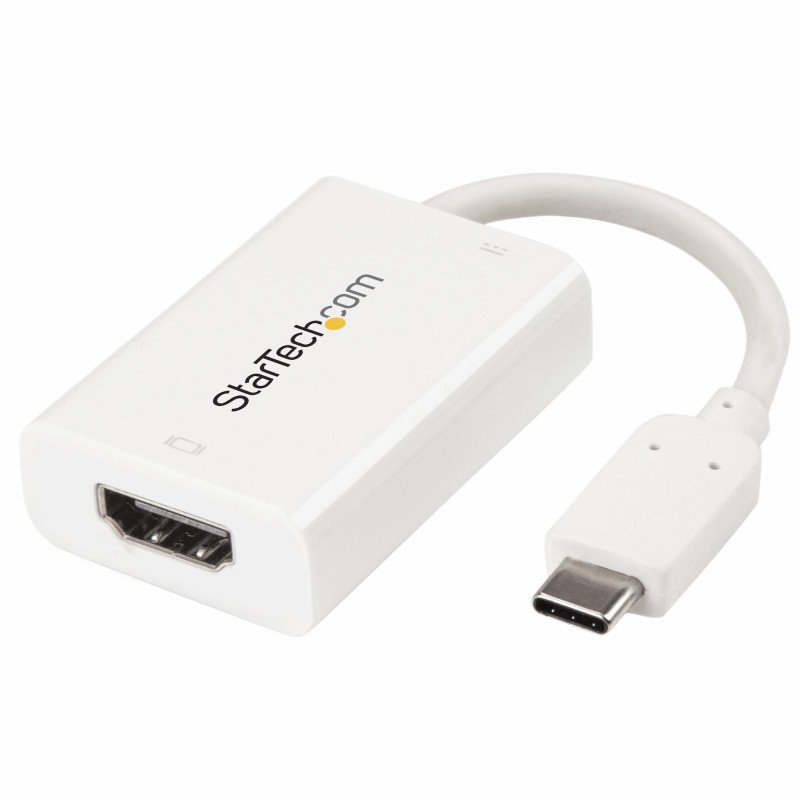 StarTech.com Adattatore Video USB-C a HDMI con USB Power Delivery - 4k 60hz - Bianco