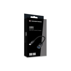 Conceptronic ABBY18B adattatore per inversione del genere dei cavi USB-C USB-A Nero