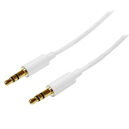 StarTech.com Cavo audio stereo slim da 3,5 mm bianco 1 m - M M