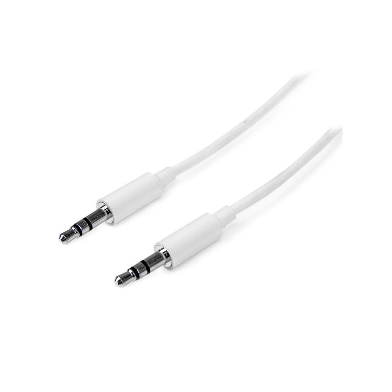 StarTech.com Cavo audio stereo slim da 3,5 mm bianco 3 m - M/M