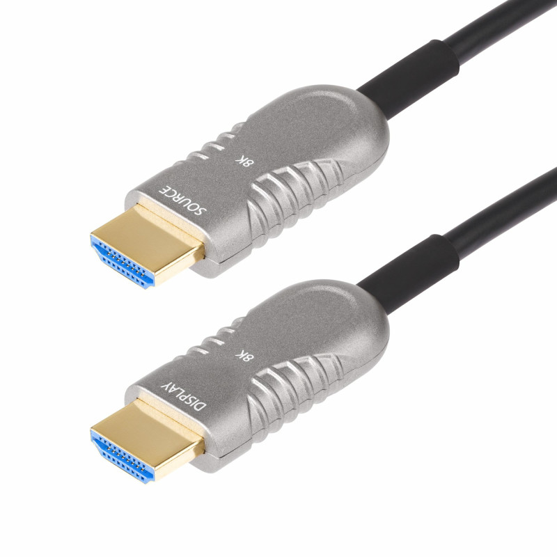 StarTech.com Cavo Ottico HDMI 2.1 Ibrido Attivo (AOC) da 15,2m, CMP, Classe Plenum, Cavo in fibra ottica 8K Ultra High Speed