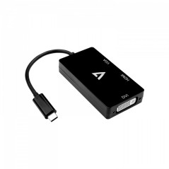 V7 V7UC-VGADVIHDMI-BLK adattatore grafico USB 3840 x 2160 Pixel Nero