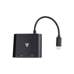 V7 V7UC-2HDMI-BLK adattatore grafico USB 3840 x 2160 Pixel Nero