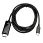 V7 V7UCHDMI-2M cavo e adattatore video USB tipo-C HDMI Nero