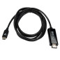 V7 V7UCHDMI-2M cavo e adattatore video USB tipo-C HDMI Nero