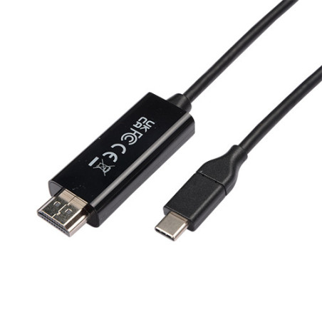 V7 V7UCHDMI-1M cavo e adattatore video USB Type-C 3.2 Gen 1 HDMI Nero