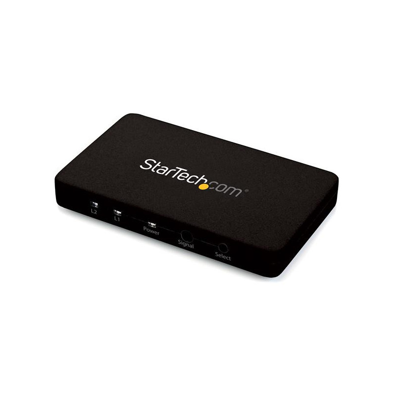 StarTech.com Switch Commutatore automatico a 2 porte HDMI con case in alluminio e supporto MHL - 4k 30Hz