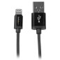 StarTech.com Cavo connettore lightning a 8 pin Apple nero a USB da 1m per iPhone / iPod / iPad