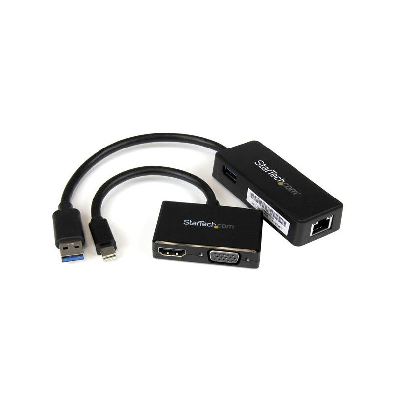 StarTech.com Kit accessori 2 in 1 per Surface Pro 4 / Pro 3 / Pro 2 / Surface - mDP a VGA o HDMI + USB 3.0 a Gbe