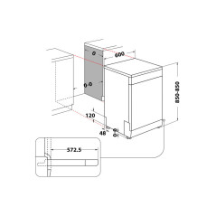 Hotpoint Ariston Lavastoviglie a libera installazione H2F HL626 X