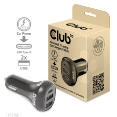 CLUB3D USB KFZ-Ladegerät 1xUSB C 2xUSB A 36W 12 24V retail