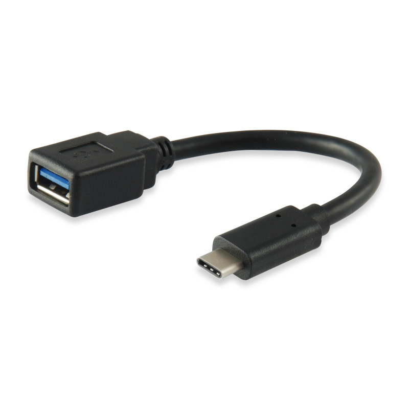 Equip 133455 cavo USB USB 3.2 Gen 1 (3.1 Gen 1) 0,15 m USB C USB A Nero