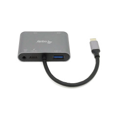 Equip 133483 replicatore di porte e docking station per laptop Cablato USB 3.2 Gen 1 (3.1 Gen 1) Type-C Nero, Grigio