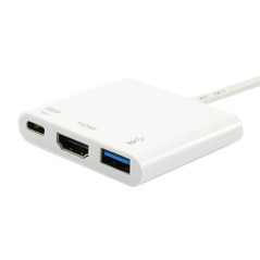 Equip 133461 replicatore di porte e docking station per laptop USB 3.2 Gen 1 (3.1 Gen 1) Type-C Bianco