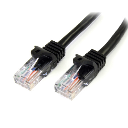 StarTech.com Cavo di Rete da 50cm Nero Cat5e Ethernet RJ45 Antigroviglio