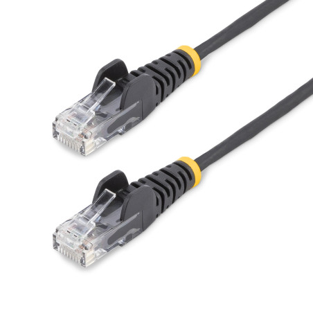 StarTech.com Cavo di Rete Ethernet Snagless CAT6 da 1m - Cavo Patch antigroviglio slim RJ45 - Nero