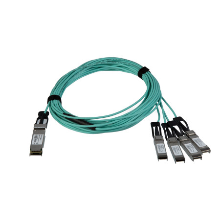 StarTech.com Cisco QSFP-4X10G-AOC5M Compatibile - QSFP+ Cavo Ottico attivo Breakout - 5 m