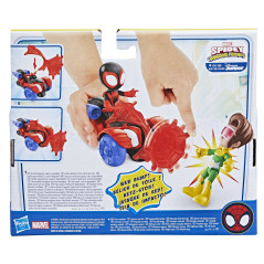 Marvel Spidey e I Suoi Fantastici Amici, set Techno Racer di Miles Morales  Spider-Man, action figure con veicolo e accessorio,