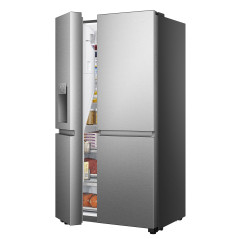 Hisense RS818N4TIE frigorifero side-by-side Libera installazione 632 L E Acciaio inox