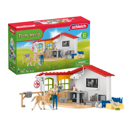 schleich Veterinarian practice with pets