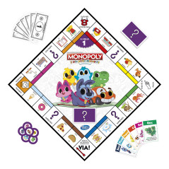 Monopoly - Il Mio Primo, gioco da tavolo per famiglie, per bambini dai 4 anni in su