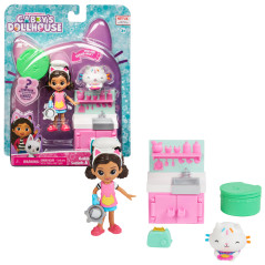 Gabby's Dollhouse , set Lunch and Munch Kitchen con 2 personaggi giocattolo, accessori e mobile, giocattolo per bambini dai 3