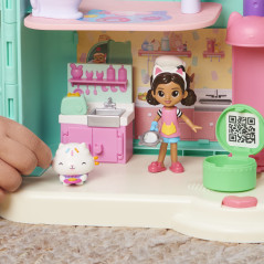 Gabby's Dollhouse , set Lunch and Munch Kitchen con 2 personaggi giocattolo, accessori e mobile, giocattolo per bambini dai 3