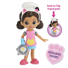 Gabby's Dollhouse , set Lunch and Munch Kitchen con 2 personaggi giocattolo, accessori e mobile, giocattolo per bambini dai 3