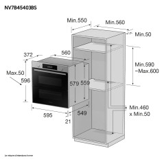 Samsung NV7B45403BS Forno ad incasso Dual Cook Flex™ Serie 4 76 L A+ Inox