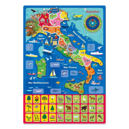 Clementoni Geo-puzzle magnetico Italia