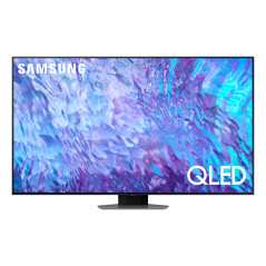 Samsung Series 8 TV QE55Q80CATXZT QLED 4K, Smart TV 55" Processore Neural Quantum 4K, Dolby Atmos e OTS Lite, Carbon Silver 2023