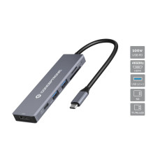 Conceptronic DONN23G replicatore di porte e docking station per laptop Cablato USB 3.2 Gen 1 (3.1 Gen 1) Type-C Grigio