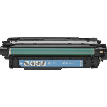 HP Cartuccia Toner originale ciano LaserJet 654A