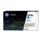 HP Cartuccia Toner originale ciano LaserJet 654A