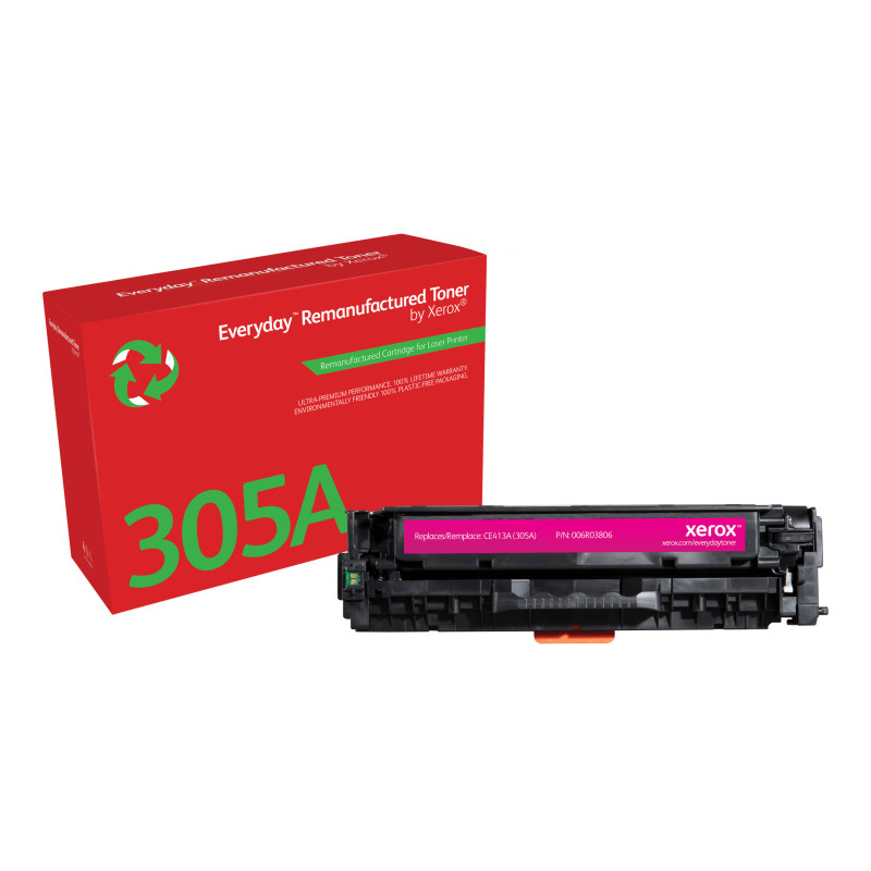 Everyday Toner rigenerato ™ di Xerox Magenta compatibile con HP 305A (CE413A), Capacità standard