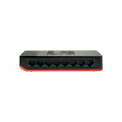 LevelOne GSW-0807 switch di rete Non gestito Gigabit Ethernet (10 100 1000) Nero, Rosso