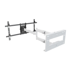 Multibrackets 6874 Supporto TV a parete 190,5 cm (75") Nero, Bianco