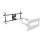 Multibrackets 6874 Supporto TV a parete 190,5 cm (75") Nero, Bianco