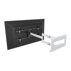 Multibrackets 6874 Supporto TV a parete 190,5 cm (75") Nero, Bianco