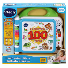 VTech Baby Il mio primo libro illustrato bilingue - Le mie prime 100 parole