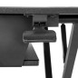 StarTech.com Standing desk per due monitor con vassoio per tastiera - Convertitore per scrivania regolabile in altezza - Ampia