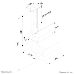 Neomounts Supporto da scrivania per PC