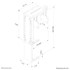 Neomounts Supporto da scrivania per PC