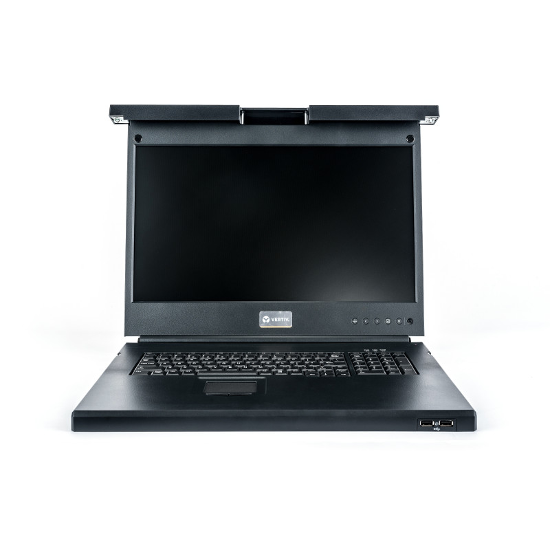 Vertiv Avocent 1 Computer - 47 cm (18,5") LCD - 1600 x 1200 - 3 x USB - 1 x VGA - Tastiera - TouchPad - 120 V AC, 230 V AC